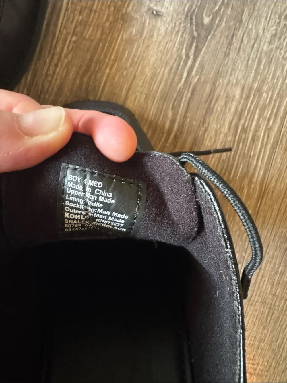 SONOMA Kids Black Leather Lace-Up Dress Shoes and Black Pants